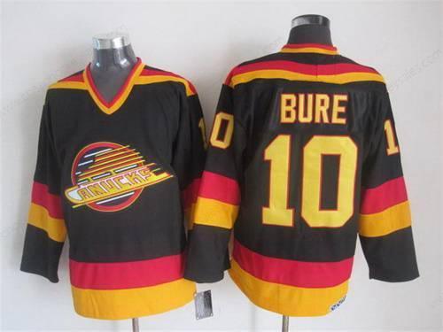 Men’s Vancouver Canucks #10 Pavel Bure 1985-86 Black CCM Vintage Throwback Jersey