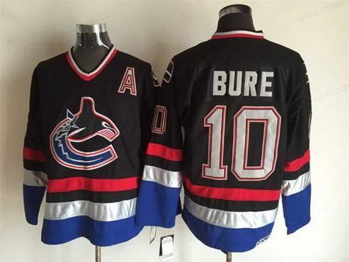 Men’s Vancouver Canucks #10 Pavel Bure 2003-04 Black CCM Vintage Throwback Jersey