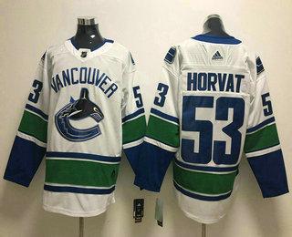 Men’s Vancouver Canucks #53 Bo Horvat White 2017-2018 Hockey Stitched NHL Jersey