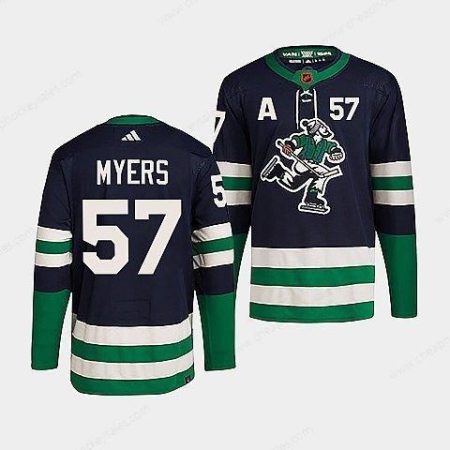 Men’s Vancouver Canucks #57 Tyler Myers Navy 2022 Reverse Retro Stitched Jersey