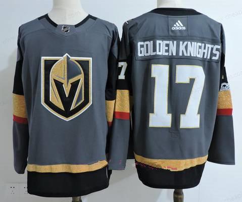 Men’s Vegas Golden Knights #17 Golden Knights Gray 2017-2018 Adidas Hockey Stitched NHL Jersey