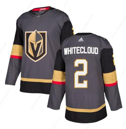 Men’s Vegas Golden Knights #2 Zach Whitecloud Gray Stitched Jersey