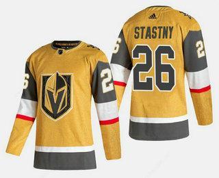 Men’s Vegas Golden Knights #26 Paul Stastny Gold 2020-21 Alternate Stitched Adidas Jersey