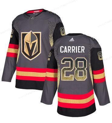 Men’s Vegas Golden Knights #28 William Carrier Gray Drift Fashion Jersey