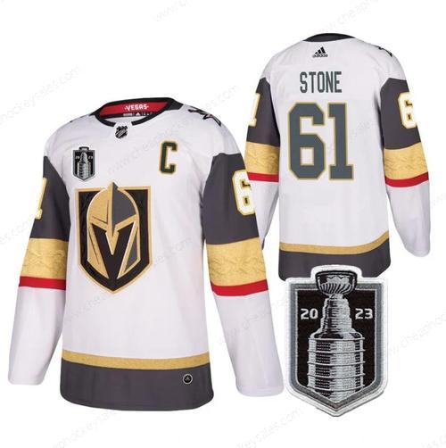 Men’s Vegas Golden Knights #61 Mark Stone White 2023 Stanley Cup Final Stitched Jersey