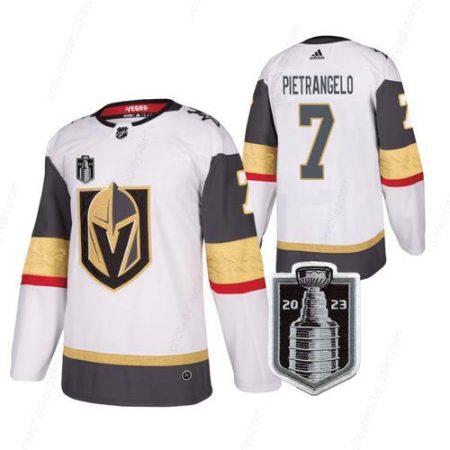 Men’s Vegas Golden Knights #7 Alex Pietrangelo White 2023 Stanley Cup Final Stitched Jersey