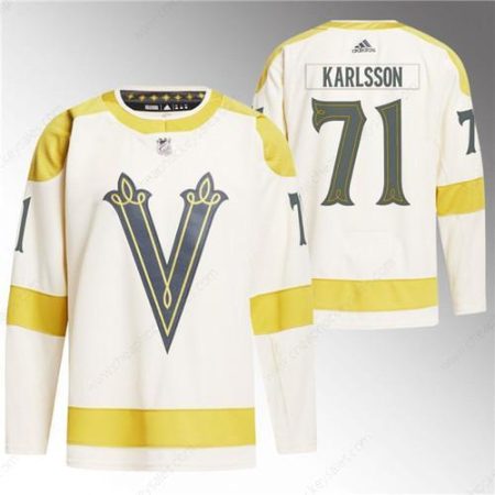 Men’s Vegas Golden Knights #71 William Karlsson Cream 2024 Winter Classic Primegreen Stitched Jersey