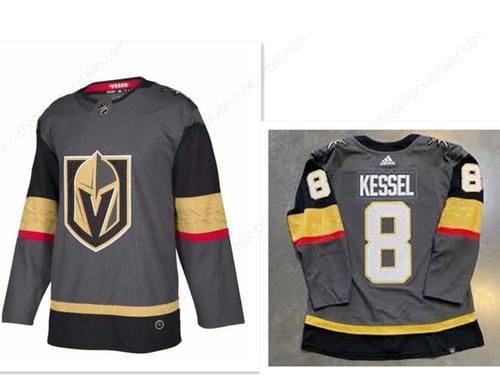 Men’s Vegas Golden Knights #8 Phil Kessel Gray Adidas NHL Home Jersey