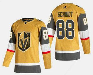 Men’s Vegas Golden Knights #88 Nate Schmidt Gold 2020-21 Alternate Stitched Adidas Jersey