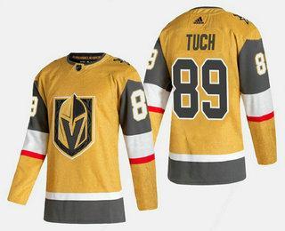 Men’s Vegas Golden Knights #89 Alex Tuch Gold 2020-21 Alternate Stitched Adidas Jersey