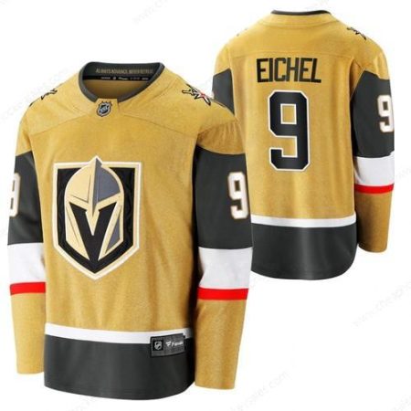 Men’s Vegas Golden Knights 9 Jack Eichel Alternate Gold Authentic Player NHL Jersey