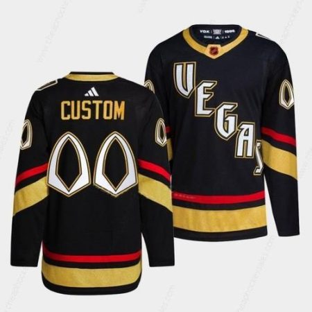 Men’s Vegas Golden Knights Active Player Custom 2022 Black Reverse Retro 2.0 Stitched Jersey