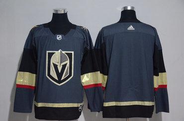 Men’s Vegas Golden Knights Blank Gray 2017-2018 Adidas Hockey Stitched NHL Jersey