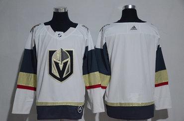 Men’s Vegas Golden Knights Blank White 2017-2018 Adidas Hockey Stitched NHL Jersey