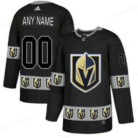 Men’s Vegas Golden Knights Custom Black Team Logos Fashion Adidas Jersey