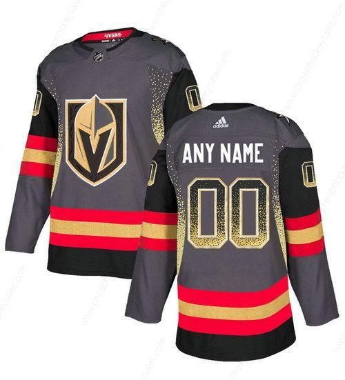 Men’s Vegas Golden Knights Gray Men’s Customized Drift Fashion Jersey