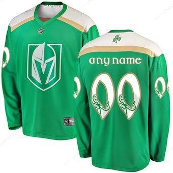 Men’s Vegas Golden Knights Green Customized 2019 St. Patrick’S Day Adidas Jersey