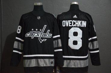 Men’s Washington Capitales 8 Alexander Ovechkin Black 2019 NHL All-Star Game Adidas Jersey