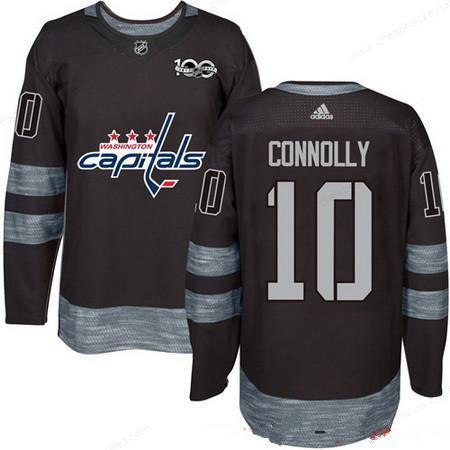 Men’s Washington Capitals #10 Brett Connolly Black 100Th Anniversary Stitched NHL 2017 Adidas Hockey Jersey