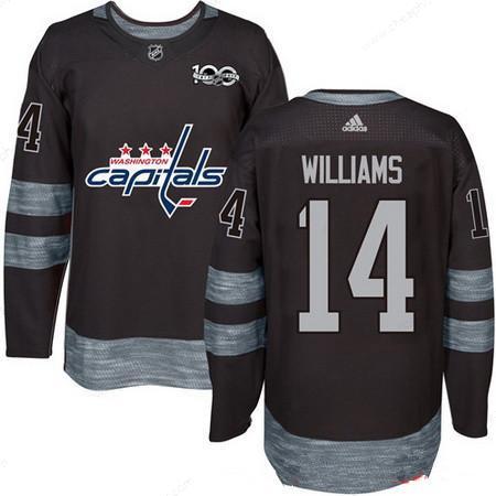 Men’s Washington Capitals #14 Justin Williams Black 100Th Anniversary Stitched NHL 2017 Adidas Hockey Jersey