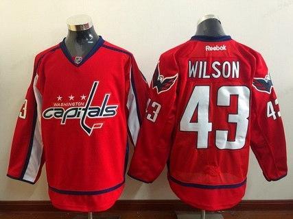 Men’s Washington Capitals #43 Tom Wilson Red Home Reebok Hockey Jersey