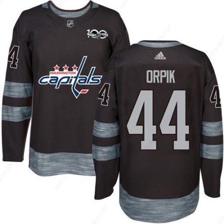 Men’s Washington Capitals #44 Brooks Orpik Black 100Th Anniversary Stitched NHL 2017 Adidas Hockey Jersey