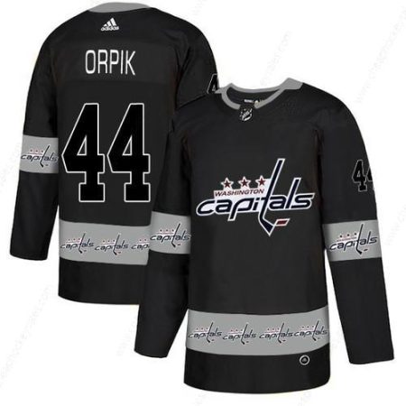 Men’s Washington Capitals #44 Brooks Orpik Black Team Logos Fashion Adidas Jersey