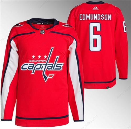 Men’s Washington Capitals #6 Joel Edmundson Red Stitched Jersey