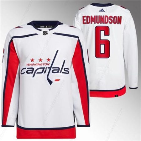 Men’s Washington Capitals #6 Joel Edmundson White Stitched Jersey