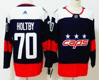 Men’s Washington Capitals #70 Braden Holtby Navy Blue 2018 Stadium Series Stitched NHL Hockey Jersey