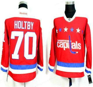 Men’s Washington Capitals #70 Braden Holtby Red Third Reebok Hockey Jersey