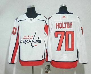 Men’s Washington Capitals #70 Braden Holtby White 2017-2018 Hockey Stitched NHL Jersey