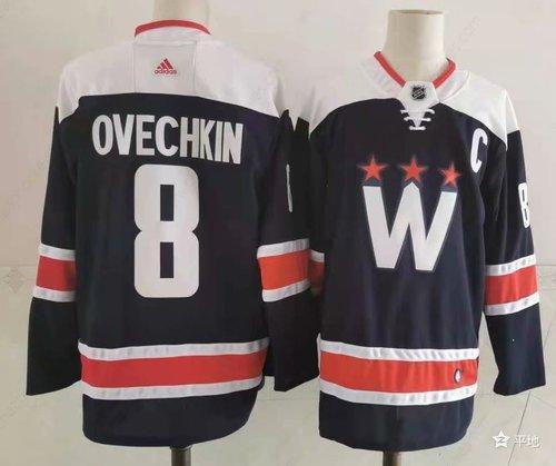 Men’s Washington Capitals #8 Alex Ovechkin New Navy Blue Adidas Stitched NHL Jersey