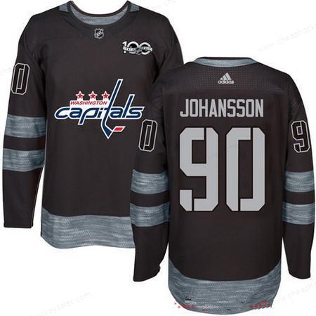 Men’s Washington Capitals #90 Marcus Johansson Black 100Th Anniversary Stitched NHL 2017 Adidas Hockey Jersey