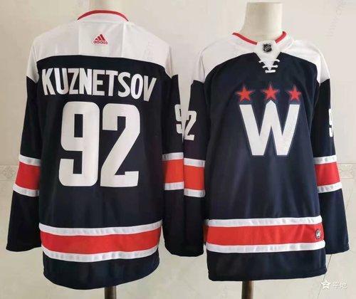 Men’s Washington Capitals #92 Evgeny Kuznetsov New Navy Blue Adidas Stitched NHL Jersey