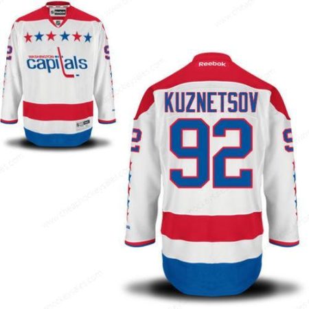 Men’s Washington Capitals #92 Evgeny Kuznetsov White Alternate Reebok Premier Jersey