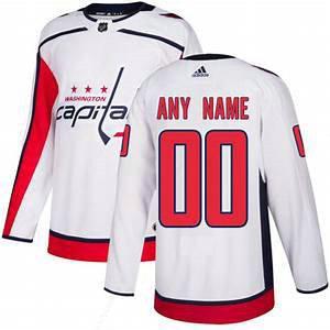 Men’s Washington Capitals Adidas White Authentic Custom Jersey