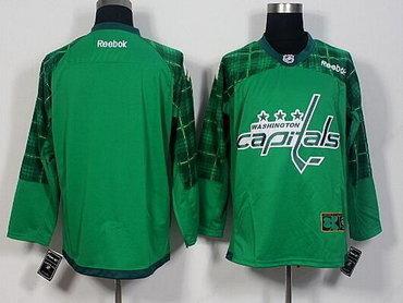 Men’s Washington Capitals Blank Green 2016 St. Patrick’S Day Hockey Jersey