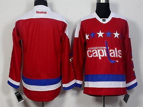 Men’s Washington Capitals Blank Reebok Red Third Jersey