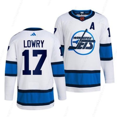 Men’s Winnipeg Jets #17 Adam Lowry White 2022-23 Reverse Retro Stitched Jersey