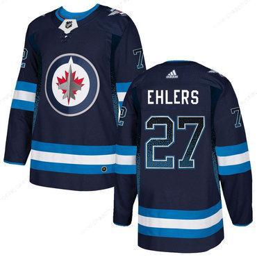 Men’s Winnipeg Jets #27 Nikolaj Ehlers Navy Drift Fashion Adidas Jersey