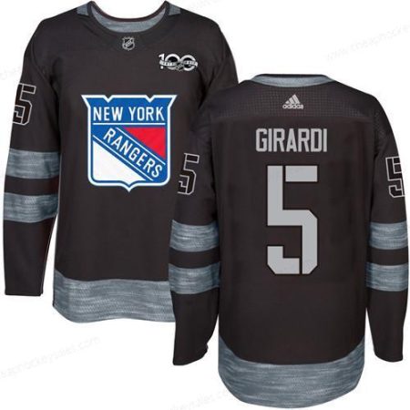 Men’s York Rangers #5 Dan Girardi Black 1917-2017 100Th Anniversary Stitched NHL Jersey