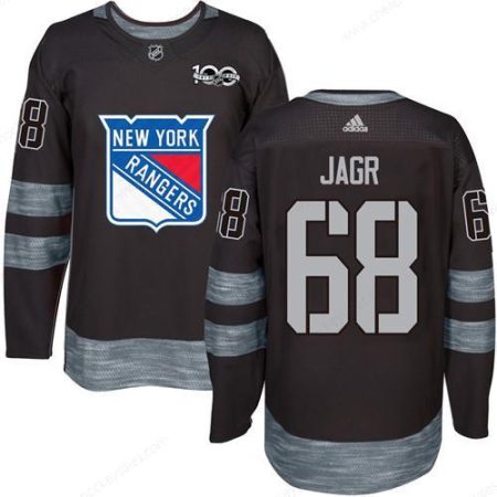 Men’s York Rangers #68 Jaromir Jagr Black 1917-2017 100Th Anniversary Stitched NHL Jersey