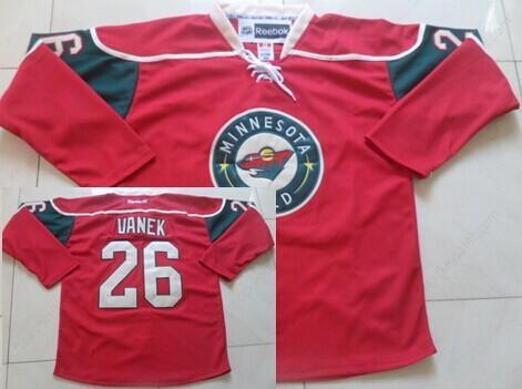 Minnesota Wild #26 Thomas Vanek Red Jersey