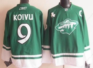 Minnesota Wild #9 Mikko Koivu St. Patrick’S Day Green Jersey