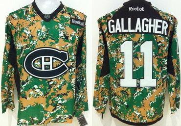 Montreal Canadiens #11 Brendan Gallagher 2014 Camo Jersey