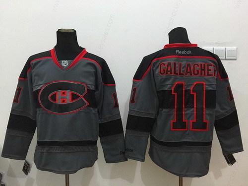 Montreal Canadiens #11 Brendan Gallagher Charcoal Gray Jersey