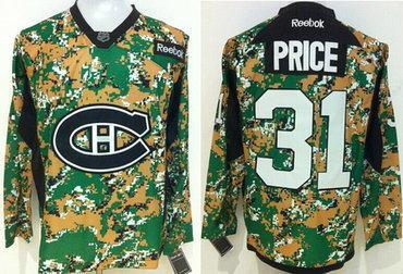 Montreal Canadiens #31 Carey Price 2014 Camo Jersey