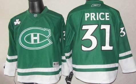 Montreal Canadiens #31 Carey Price St. Patrick’S Day Green Kids Jersey