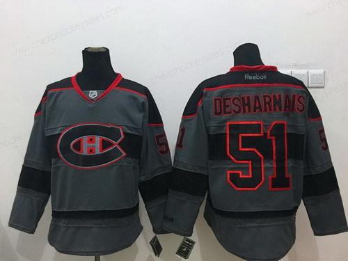 Montreal Canadiens #51 David Desharnais Charcoal Gray Jersey